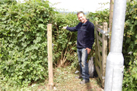 A gate installed so we dont have to climb the fence any more...  